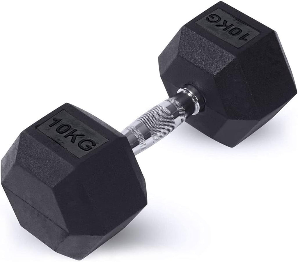 Rubber Dumbbells 2 x 10kg