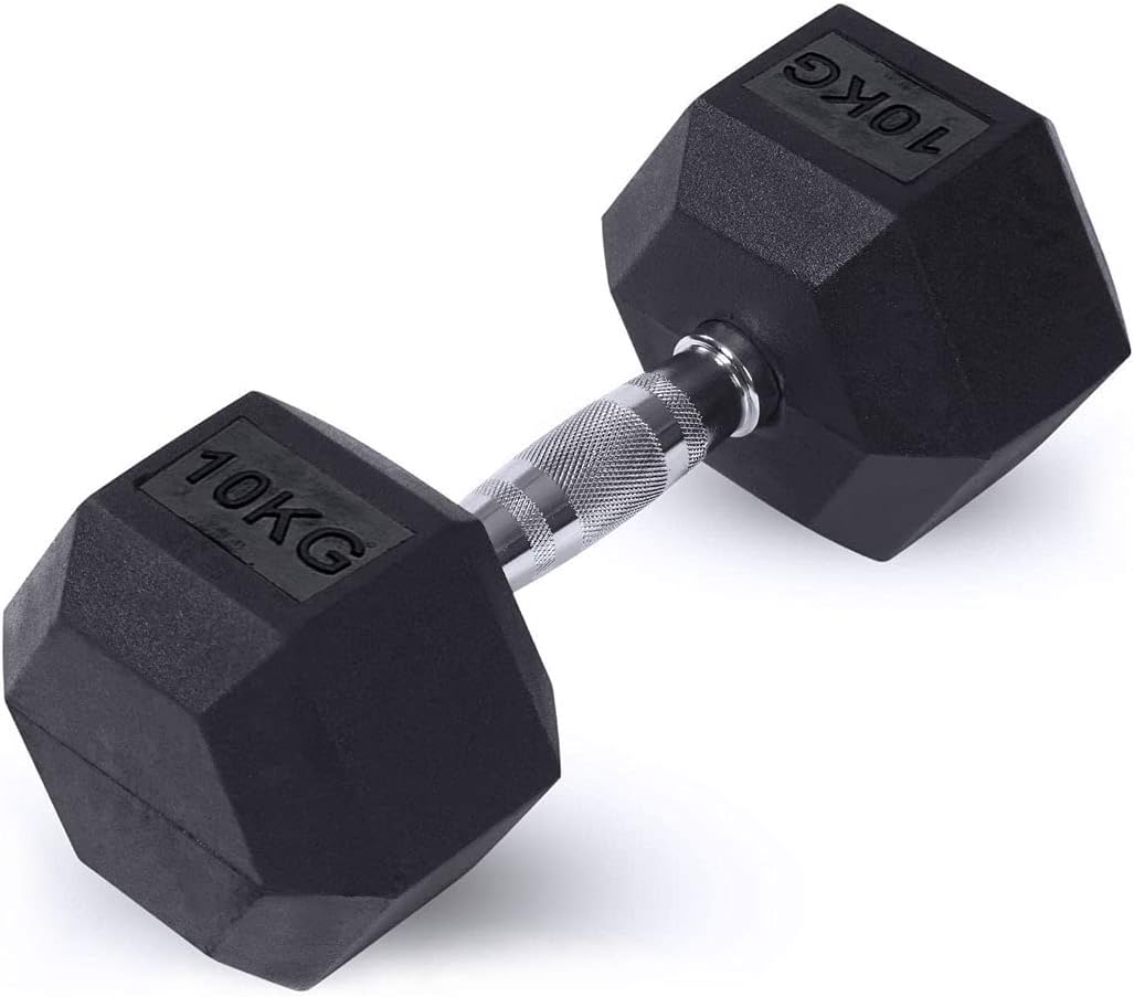 Rubber Dumbbells 2 x 10kg