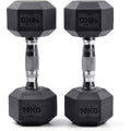 Rubber Dumbbells 2 x 10kg