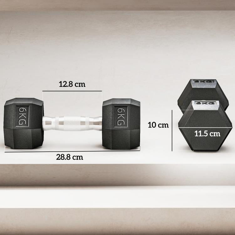 2x6kg Dumbbells Set