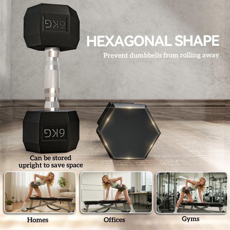 2x6kg Dumbbells Set