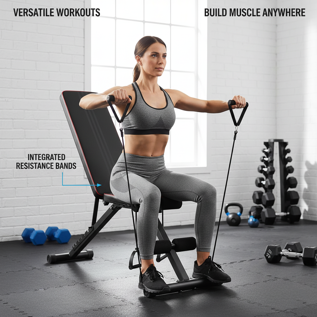 Foldable Adjustable Workout Bench