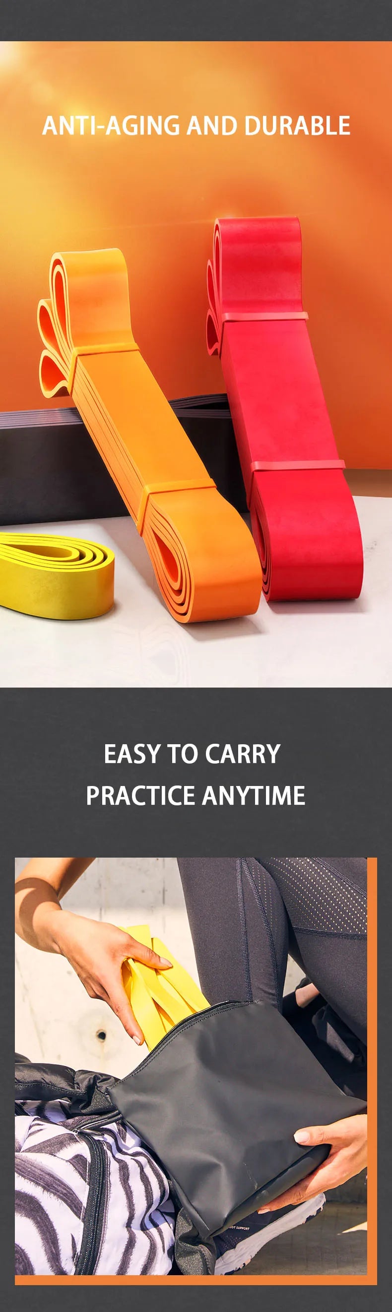 Pull Up Assistance/Resistance Band Set