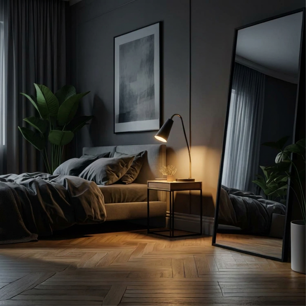 Darker bedroom photo