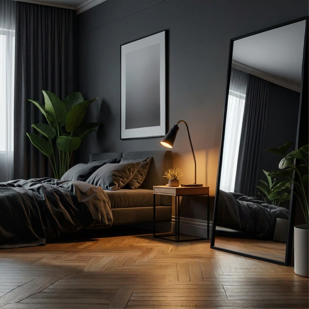 Darker bedroom photo