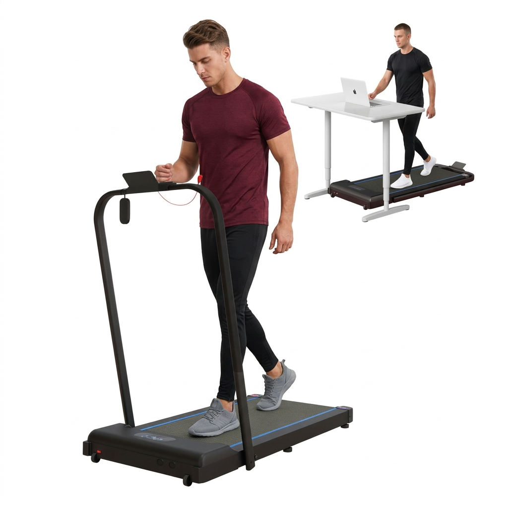 First product photo with men using the treadmill