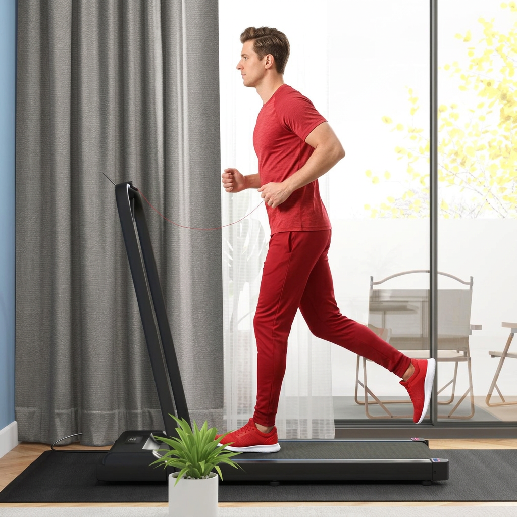 Fourth product photo with a man running
