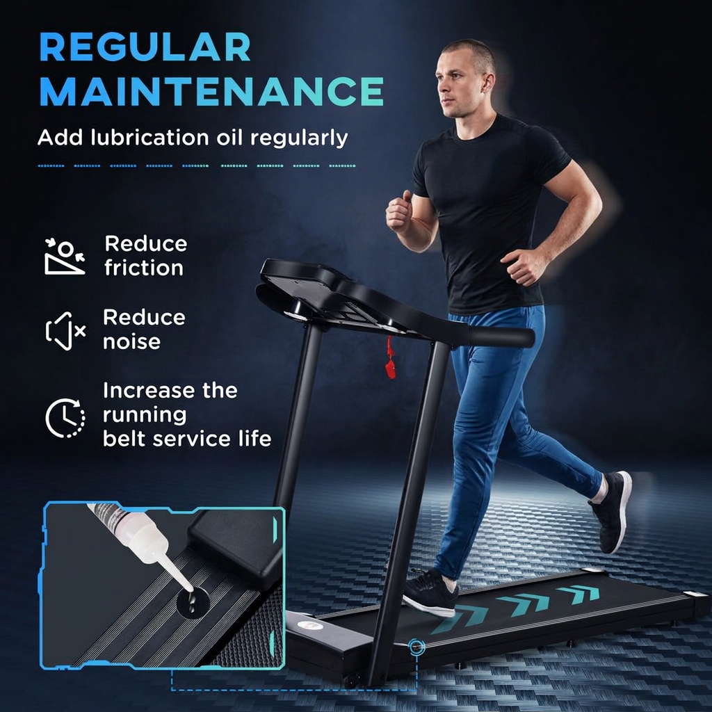 Regular Maintenance image with a man on the treadmill
