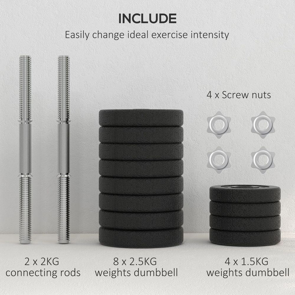 30KG Adjustable Dumbbells